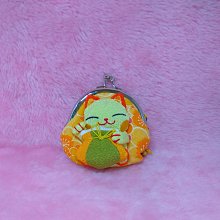 招財貓 珠扣包 口金包 零錢包 棉質 日本製 歷史價格詳細信息