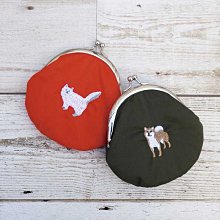 日本 布質和風柴犬 還有小鈴噹 拉鏈 錢包 化妝包 隨身包 日本正版  約12.5x12.5x3cm 超可愛! 歷史價格詳細信息