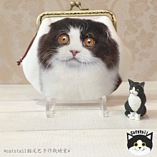 catstail貓尾巴手作裁縫室~溫暖手作可愛藍底橘紅圈圈拉鍊立體零錢包 歷史價格詳細信息