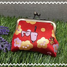 日本西陣織口金包~黑底白櫻 高級銘織~零錢包((金色雙珠扣式黑底小物包 浮凸櫻花造型))手拿包鑰匙包印鑑印章包口紅隨身包 歷史價格詳細信息