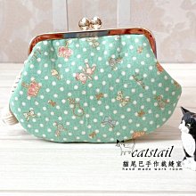 catstail貓尾巴手作裁縫室~溫暖手作可愛藍底橘紅圈圈拉鍊立體零錢包 歷史價格詳細信息