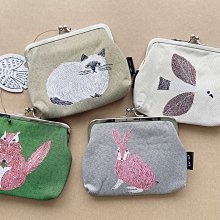 乾媽店。日本m.m繪本家-松尾美雪 手繪刺繡動物 貓咪 平織 帆布肩背手提包 托特包 環保購物袋 立體感 包包 歷史價格詳細信息