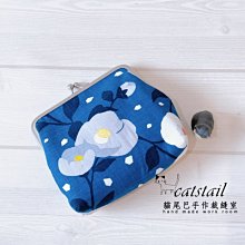 catstail貓尾巴手作裁縫室~溫暖手作可愛藍底橘紅圈圈拉鍊立體零錢包 歷史價格詳細信息