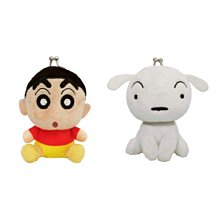 ＊kind親子雜貨＊日本 蠟筆小新  大臉 絨毛   拉鍊 零錢包【現貨】 歷史價格詳細信息