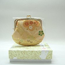 日本西陣織口金包~黑底白櫻 高級銘織~零錢包((金色雙珠扣式黑底小物包 浮凸櫻花造型))手拿包鑰匙包印鑑印章包口紅隨身包 歷史價格詳細信息