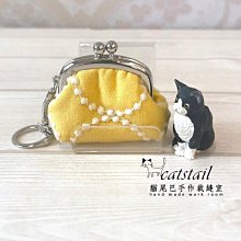catstail貓尾巴手作裁縫室~溫暖手作可愛藍底橘紅圈圈拉鍊立體零錢包 歷史價格詳細信息