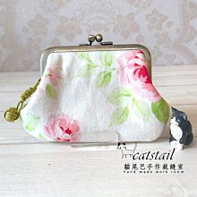 catstail貓尾巴手作裁縫室~溫暖手作可愛藍底橘紅圈圈拉鍊立體零錢包 歷史價格詳細信息