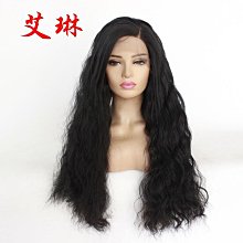 假髮女士偏分黑色玉米燙長捲髮化纖前蕾絲假髮套 價格比較,價格查詢,歷史價格詳細信息