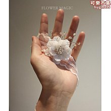 唯美新娘結婚禮服人魚公主發冠白紗髮夾 拍照仙美森系造型髮飾配 歷史價格詳細信息