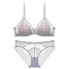 法式蕾絲女士 薄款小胸聚攏無鋼圈性感透氣三角杯文胸套裝胸罩 歷史價格詳細信息