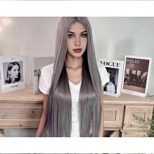 化纖假髮頭套前蕾絲時尚染色中分捲髮套前蕾絲假髮女長捲髮 歷史價格詳細信息