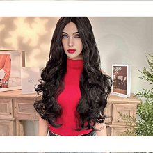 前蕾絲大波浪假髮女新品假髮女中分長捲髮化纖許昌頭套 歷史價格詳細信息
