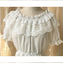 lolita內搭燈籠長袖可愛花邊娃娃領襯衣洛麗塔正牌寬松百搭打底衫 歷史價格詳細信息