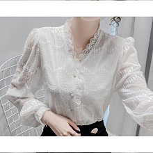 泡泡蕾絲打底衫《J.Y》罩衫 唯美透膚褶皺網紗高領長袖上衣 長T 蕾絲上衣 網紗打底衫 歷史價格詳細信息