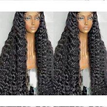 化纖假髮頭套前蕾絲時尚染色中分捲髮套前蕾絲假髮女長捲髮 歷史價格詳細信息