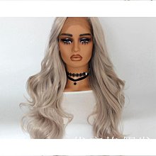 化纖假髮頭套前蕾絲時尚染色中分捲髮套前蕾絲假髮女長捲髮 歷史價格詳細信息