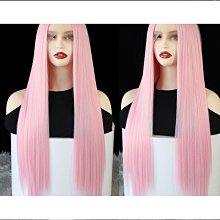 化纖假髮頭套前蕾絲時尚染色中分捲髮套前蕾絲假髮女長捲髮 歷史價格詳細信息