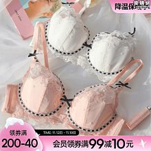 【熱賣】內衣女薄款大胸顯小胸聚攏軟鋼圈防下垂法式性感蕾絲純欲內衣套裝 歷史價格詳細信息