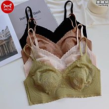 【熱賣】人兔耳朵水晶杯內衣女大胸顯小蕾絲防下垂無鋼圈夏季薄款文胸罩 歷史價格詳細信息