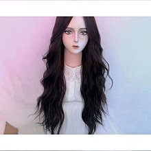 前蕾絲假髮 假髮女玉米燙黑色小捲髮蓬鬆長捲髮整頂假髮套 歷史價格詳細信息
