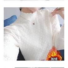 半高領蕾絲打底衫女2024年秋季新款薄款高端紗衣裙子內搭網紗上衣 歷史價格詳細信息