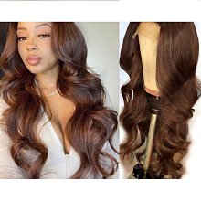 前蕾絲頭套假髮女 新品非洲女士假髮前蕾絲小卷棕色長捲髮套 歷史價格詳細信息