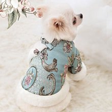 新年冬天喜慶大狗狗金毛衣服柴犬邊牧大型中型犬寵物秋冬加厚唐裝 歷史價格詳細信息