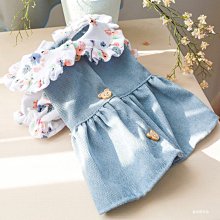 狗衣服 公主裙子田園法式碎花裙小型犬2944超夯 精品 歷史價格詳細信息