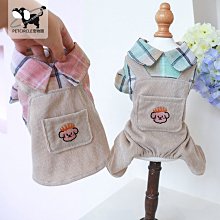 寵物衣服寵物圈狗狗衣服春夏新品四角褲燈芯絨中小型犬熊貓黑白球球背帶褲 歷史價格詳細信息