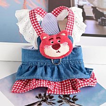 寵物公主裙子牛仔小狗狗牽引繩背心式胸背帶網紅狗狗衣服繩子狗繩遛狗牽引繩 歷史價格詳細信息