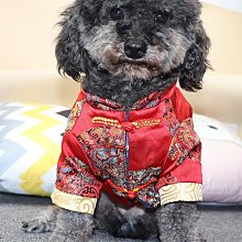 新年寵物拜年服過年喜慶狗狗衣服唐裝秋冬款小型幼犬泰迪博美2023 歷史價格詳細信息