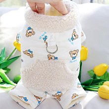 寵物狗狗衣服可牽引四腳絨衣秋冬款加厚保暖防掉毛比熊泰迪博美犬 歷史價格詳細信息