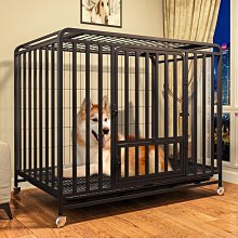 狗籠子大型犬加粗加固中型犬帶廁所室內外金毛寵物籠子家用狗籠【優選百貨】 歷史價格詳細信息