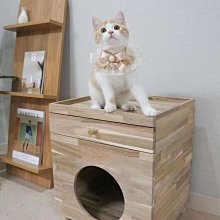 實木貓窩牀頭櫃，簡約小型多功能，是貓舍也是儲物櫃子 歷史價格詳細信息