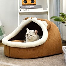 現貨熱銷-貓窩冬季保暖封閉式貓墊子四季通用貓屋貓房子貓帳篷冬天狗窩泰迪真真啊 歷史價格詳細信息