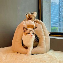 熱銷 貓窩四季通用半封閉房子床屋別墅可拆洗夏天涼窩狗窩寵物貓咪用品簡約 歷史價格詳細信息