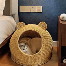 熱銷 貓窩四季通用半封閉房子床屋別墅可拆洗夏天涼窩狗窩寵物貓咪用品簡約 歷史價格詳細信息