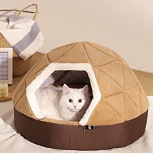 現貨熱銷-貓窩冬季保暖封閉式貓墊子四季通用貓屋貓房子貓帳篷冬天狗窩泰迪真真啊 歷史價格詳細信息