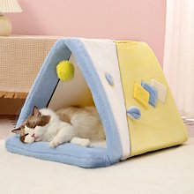 現貨熱銷-貓窩冬季保暖封閉式貓墊子四季通用貓屋貓房子貓帳篷冬天狗窩泰迪真真啊 歷史價格詳細信息