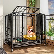 狗籠子中大型犬特價家用超大室內帶廁所分離泰迪金毛狗屋狗窩貓籠-特價 歷史價格詳細信息