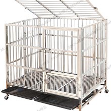 狗籠子大型犬加粗加固中型犬帶廁所室內外金毛寵物籠子家用狗籠【優選百貨】 歷史價格詳細信息