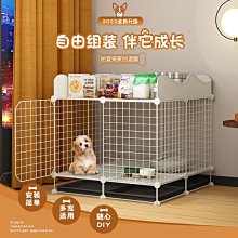 狗籠子帶廁所實木小型犬中型寵物狗狗圍欄柵欄室內貓籠子狗窩別墅【優選百貨】 歷史價格詳細信息