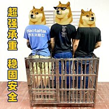 狗籠子大型犬不銹鋼方管加粗加厚結實中型犬帶廁所可折疊室外防雨 歷史價格詳細信息