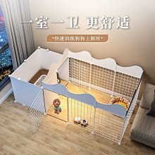 狗籠子小型犬室內泰迪狗籠帶廁所中型狗籠幼貓咪籠子折疊兔籠雞籠-特價 歷史價格詳細信息
