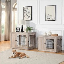 狗籠子木質寵物室內柴犬泰迪中型小型犬圍欄家用帶廁所隔離貓兔籠 歷史價格詳細信息