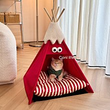 狗窩 貓窩 貓床貓屋半封閉式狗貓咪窩房子別墅用品 中大號尺寸議價超夯 精品 歷史價格詳細信息