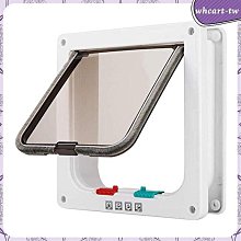 【寵物門-塑膠-大號-21*19cm】貓門 小狗門 4種方式設置，大號-外23.5*25.2*5.5cm -79014 歷史價格詳細信息