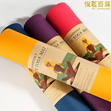 瑜伽墊.雙色TPE瑜伽墊LOGO圖案體位線兒童舞蹈練功訓練用墊，特價~特價促銷 歷史價格詳細信息