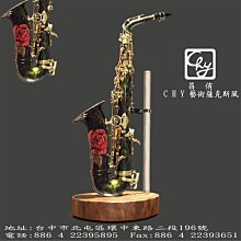 昌侑藝術畫廊 藝術蕯克斯風 手繪 黃金葉 彩繪蕯克斯風 限量精品蕯克斯風 中音藝術蕯克斯風  CHY 畫廊 歷史價格詳細信息