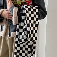 2022新款棋盤格包上課通勤書包女斜挎包男大容量單肩包女潮牌包包小喇叭精品 促銷 正品 歷史價格詳細信息